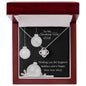 To My Smoking Hot Wife Love Knot Necklace