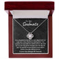 To My Soulmate Love Knot Necklace | You Make Me A Better Person