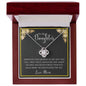 To My Daughter Love Knot Necklace