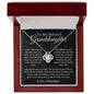 To My Beloved Granddaughter Love Knot Necklace | Always Be Brave And Strong