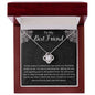 To My Best Friend Love Knot Necklace Christmas Gift For Friend