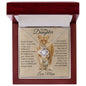 To My Daughter Love Knot Necklace Old Lioness