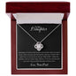 To My Daughter Love Knot Necklace Gift For Daughter From Dad