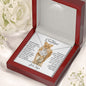 To My Daughter Love Knot Necklace | Never Forget That I Love You