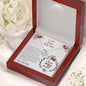 To My Loving Mom Love Knot Necklace | I Will Always Be Your Little Boy