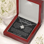 To My Beloved Granddaughter Love Knot Necklace | Always Be Brave And Strong