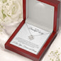To My Beautiful Wife Love Knot Necklace | I Only Think Of You
