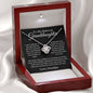 To My Beloved Granddaughter Love Knot Necklace | Always Be Brave And Strong
