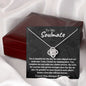To My Soulmate Love Knot Necklace | You Make Me A Better Person