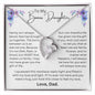 To My Bonus Daughter Forever Love Necklace | Family Isn't Always Blood