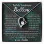 To My Soulmate Bellone Forever Love Necklace | I Found My Missing Piece
