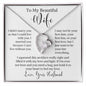 To My Beautiful Wife Forever Love Necklace | I May Not Be Your First Date
