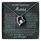 To My Soulmate Maria Forever Love Necklace
