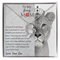 To My Loving Mom Forever Love Necklace | No Way I can Pay You Back