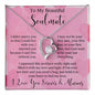 To My Beautiful Soulmate Forever Love Necklace | I Can't Live Without You