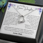 To My Bonus Daughter Forever Love Necklace | Family Isn't Always Blood