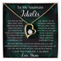 To My Soulmate Idalis Forever Love Necklace |