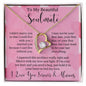 To My Beautiful Soulmate Forever Love Necklace | I Can't Live Without You