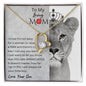 To My Loving Mom Forever Love Necklace | No Way I can Pay You Back