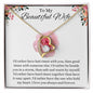 To My Beautiful Wife Forever Love Necklace