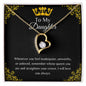 To My Daughter Forever Love Necklace