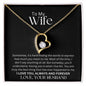 To My Wife Forever Love Necklace | Having You Is What I Live For