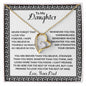 To My Daughter Forever Love Necklace | Never Forget That I Love You | Love, Dad
