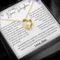 To My Bonus Daughter Forever Love Necklace | Family Isn't Always Blood