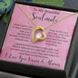 To My Beautiful Soulmate Forever Love Necklace | I Can't Live Without You