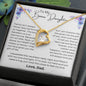 To My Bonus Daughter Forever Love Necklace | Family Isn't Always Blood
