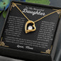 To My Beautiful Daughter Necklace Gift For Daughter Birthday Gift For Daughter From Mom