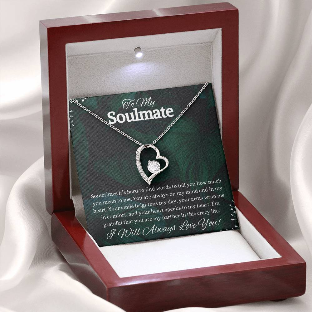 To My Soulmate Forever Love Necklace | I Will Forever Love You