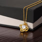 To My Beautiful Bonus Daughter Love Knot Necklace From Mom