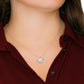 To My Beautiful Bonus Daughter Love Knot Necklace From Mom