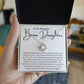 To My Beautiful Bonus Daughter Love Knot Necklace From Mom