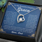 To My Beautiful Daughter, Grace Forever Love Necklace | Never Forget That I Love You.