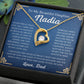 To My Beautiful Daughter Nadia Forever Love Necklace | Never Forget That I Love You