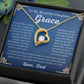 To My Beautiful Daughter, Grace Forever Love Necklace | Never Forget That I Love You.