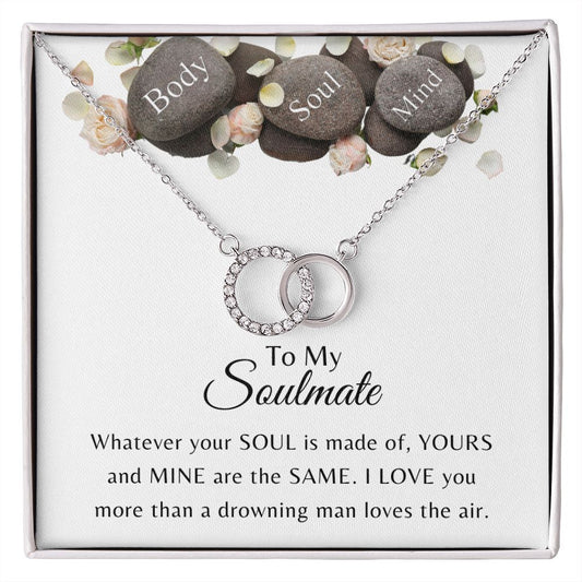 To My Soulmate Perfect Pair Necklace