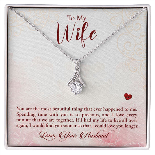 To My Wife Alluring Beauty Necklace | You're The Most Beautiful Thing