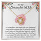 To My Beautiful Wife Love Knot Necklace