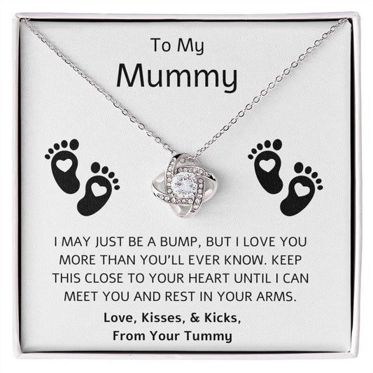 To My Mummy Love Knot Necklace