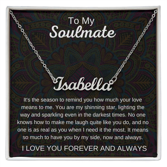 Soulmate Personalized Name Necklace Gift for Her | Made & Ships From The USA