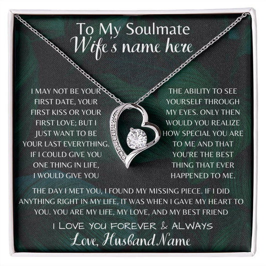 Soulmate Personalized Forever Love Necklace | I Found My Missing Piece.