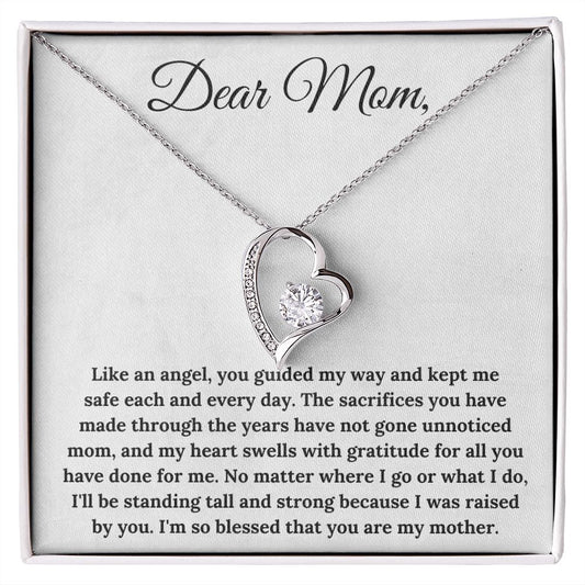 Dear Mom Forever Love Necklace | I'm So Blessed That You Are My Mother