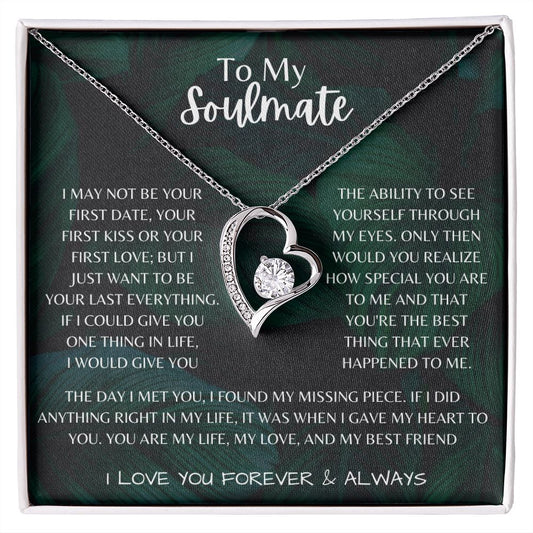 To My Soulmate Forever Love Necklace