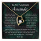 To My Soulmate Amanda Forever Love Necklace